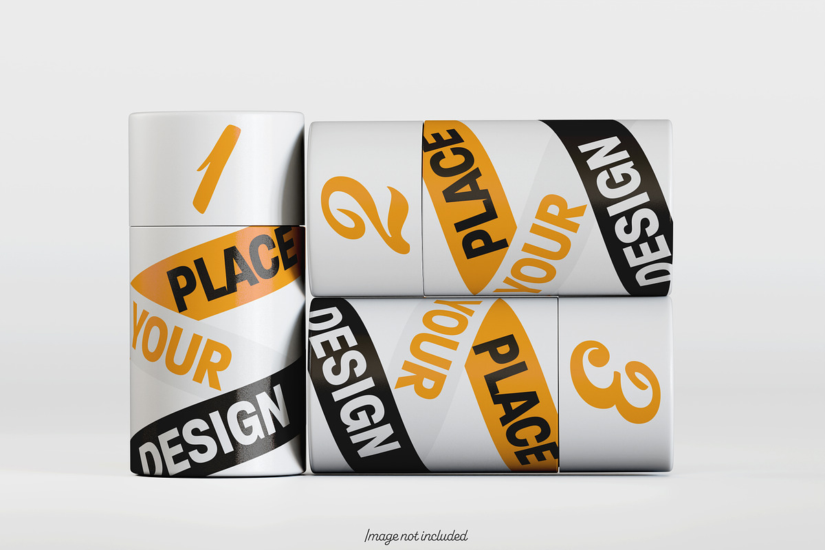 Paper tube pack mockup bundles V2, a Packaging Mockup by Ambo Ampeng (Photo 20 of 26)