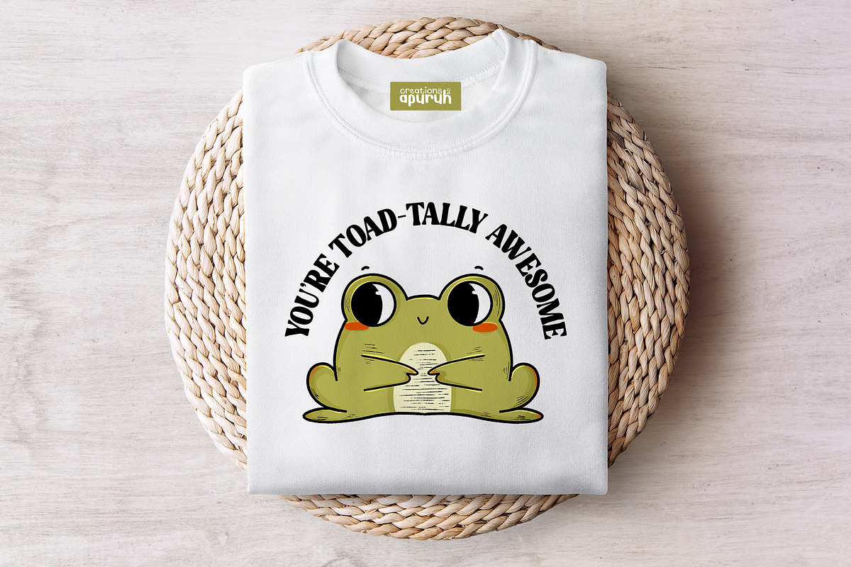 Funny Frog Quotes Sublimation  Tee, an Animal Illustration by creationsbyapuruh (Photo 2 of 6)