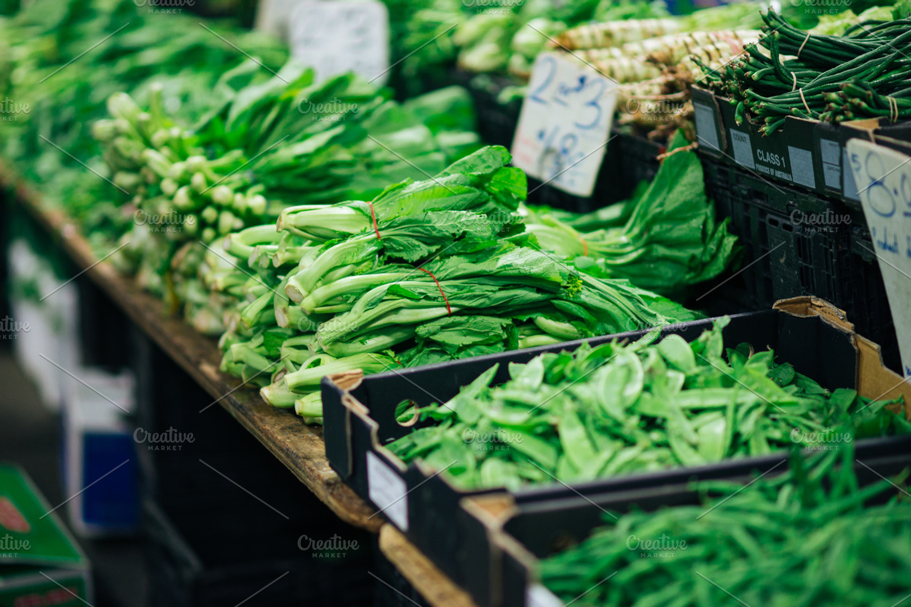 Green vegetables containing food, vegetable, and vegi, a Food & Drink Photo by HBStocks