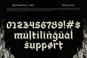 Subrage Blackletter, a Blackletter Font by TypeClassHeroes (Thumbnail 8 of 15)
