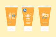 Sunscreen Product Design Set, a Healthcare Illustration by PsychocheArt (Thumbnail 3 of 3)