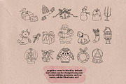 Classic Christmas Line Art vector, a Seasonal Illustration by Marine art (Thumbnail 2 of 3)