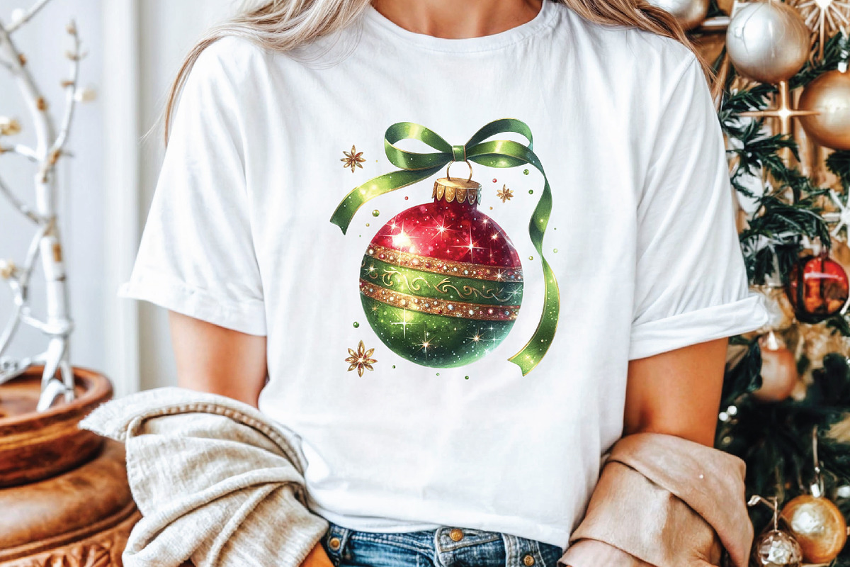 Watercolor Classic Christmas Clipart, an Illustration by Libby Wishes (Photo 6 of 9)
