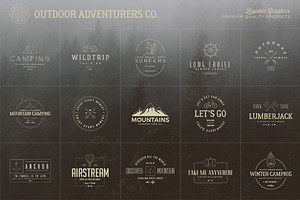 150 Outdoor Adventurers Logos