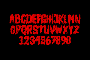 METU GETIHE - Horror Font