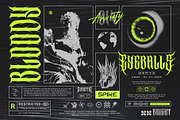 Violent Brave Brutalism Typeface, a Blackletter Font by alit design (Thumbnail 15 of 22)