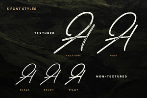 Outdoors Signature Vintage Typeface