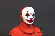 DIY Joker Mask 3D model template, an Object Graphic by PolyFish (Thumbnail 3 of 4)
