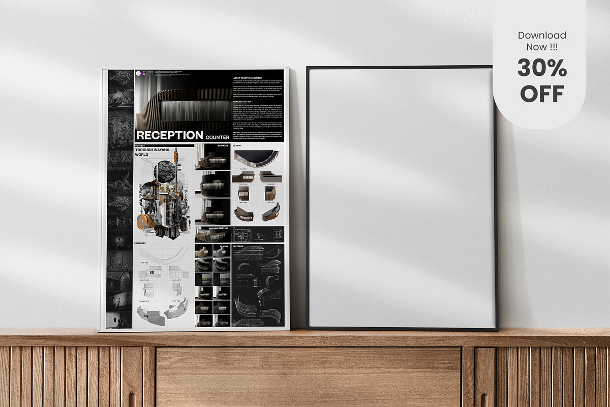 Photoshop - A2 Presentation Board, a Poster Template by AIM DESIGN STUDIO (Photo 2 of 3)