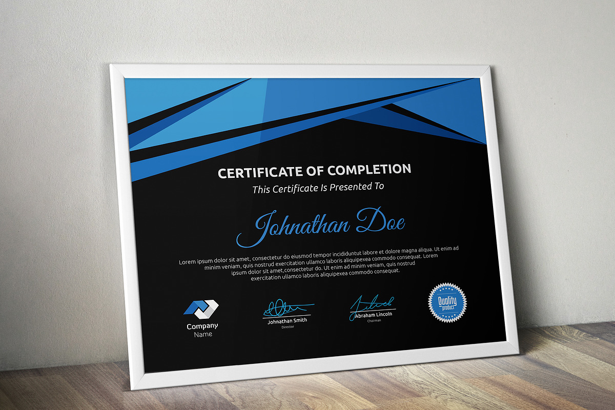 Certificate Word | PSD | AI, a Stationery Template by Curve Design (Photo 2 of 4)