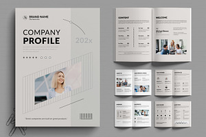 Company Profile Layout Template, a Brochure Template by MightyDesign