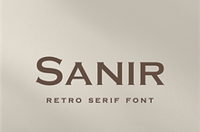 Sanir Retro Serif Font