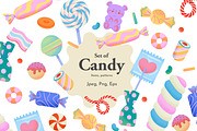 Set of Candy, an Illustration by selintahtakilic (Thumbnail 1 of 9)