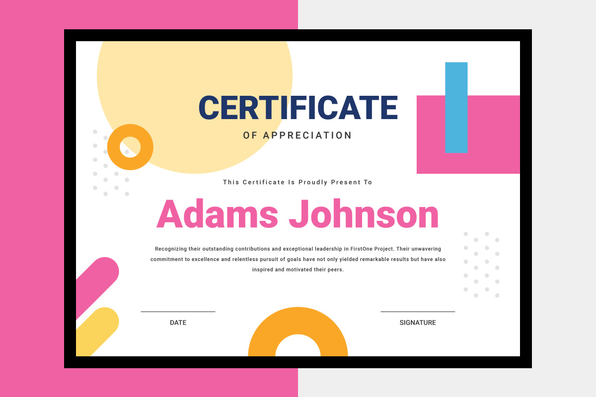 Certificate of Appreciation Template, a Stationery Template by twinstd (Photo 3 of 3)