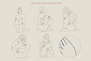 Abstract Women, a Decorative Illustration by Anna's Lettering (Thumbnail 6 of 7)