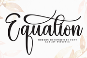 Equation | Script Font, a Handwritten Font by Scratchones (Thumbnail 1 of 9)