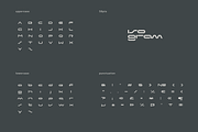 Mstov Futuristic Tech Font, a Font by baqoos (Thumbnail 7 of 10)