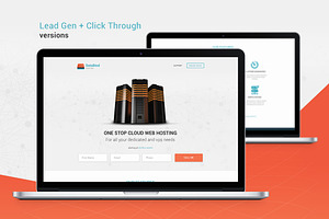 Data Bind - Hosting Landing Page PSD