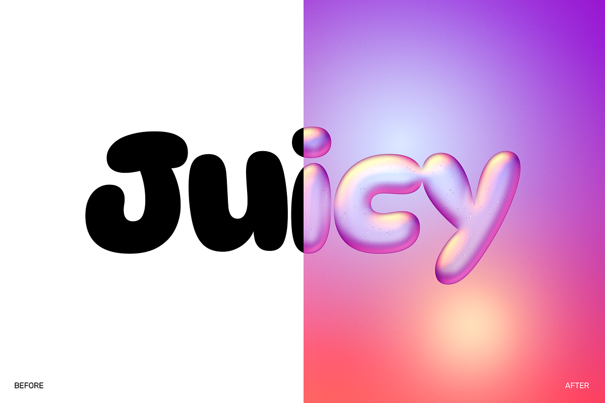 Bubble Text Effect, a Layer Style Add-On by Mint Pixels (Photo 8 of 9)
