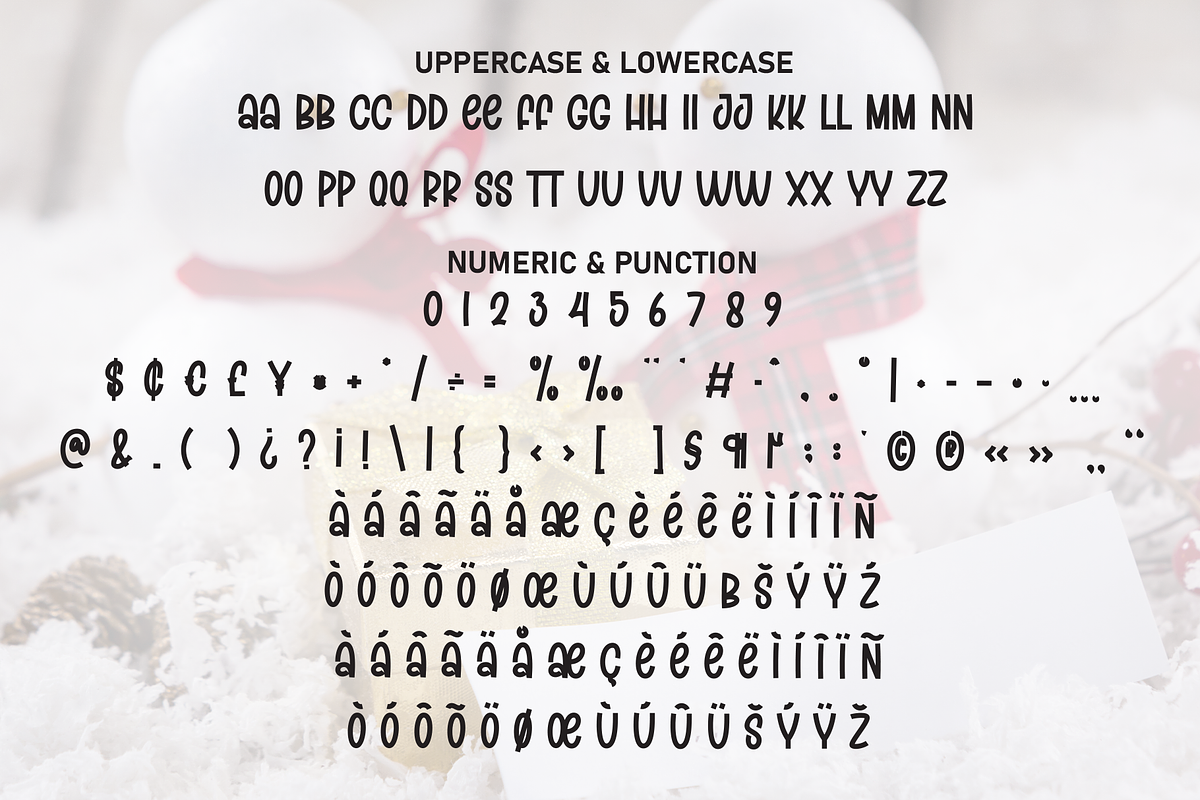 Christmas Snowman | Script Font, a Script Font by Scratchones (Photo 7 of 8)