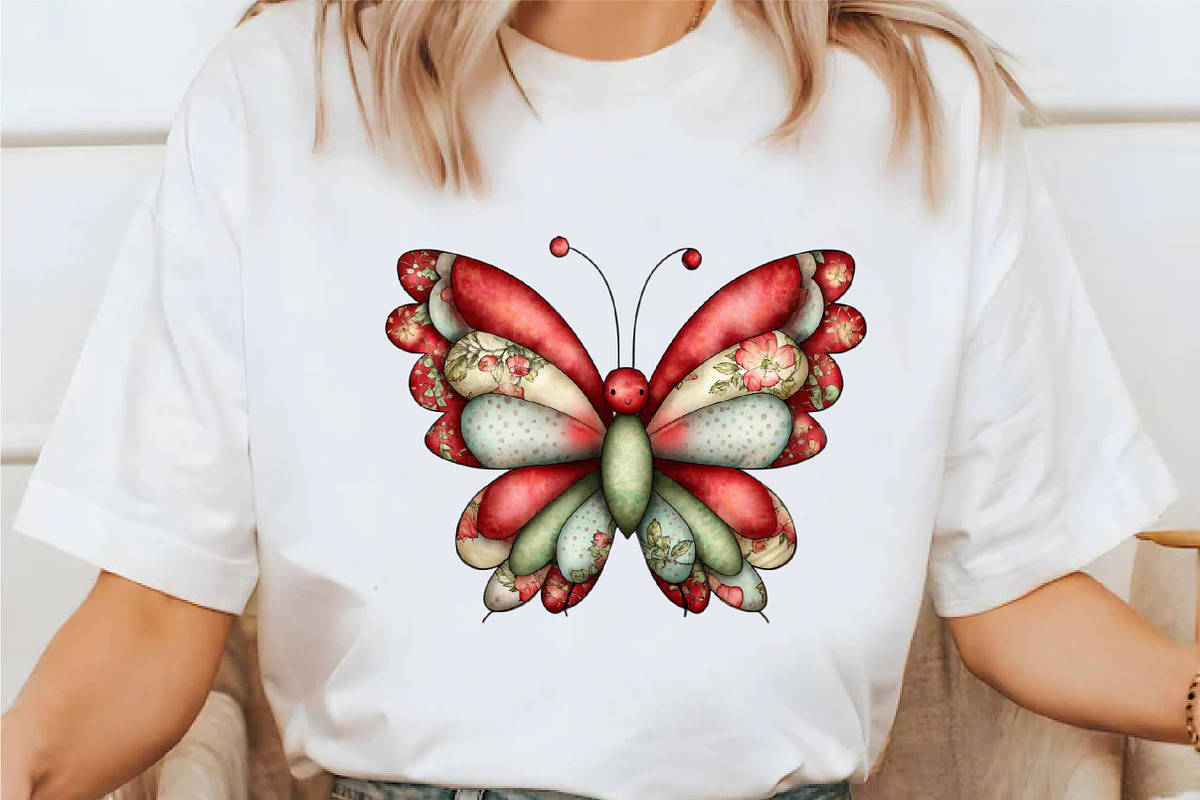 Whimsical Spring Butterfly Clipart, an Illustration by designcity5 (Photo 3 of 5)