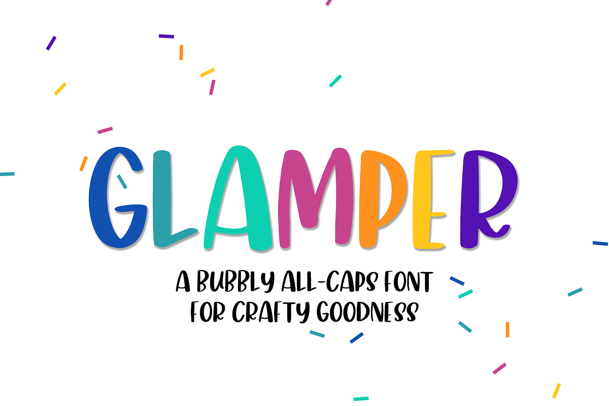 Glamper Sans, a Sans Serif Font by Beck McCormick (Photo 1 of 10)