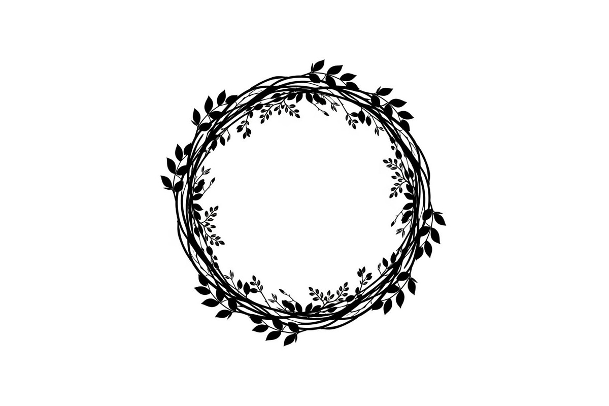 Nature Frame Art Silhouette Clipart, a Graphic by hafijul (Photo 11 of 13)