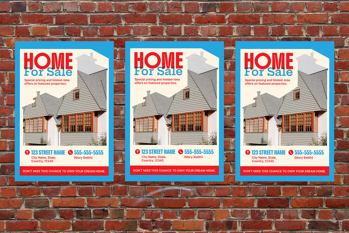 Modern Home for Sale Flyer Set, a Flyer Template by Aiyari Graphic (Photo 3 of 3)