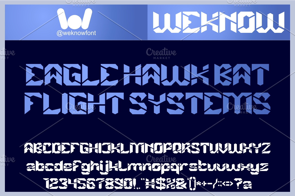 Autonomous Flight font, a Blackletter Font by weknow (Photo 4 of 8)