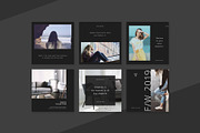 Soft Black Instagram Pack PS & Canva, a Social Media Template by Studio Siv (Thumbnail 3 of 6)