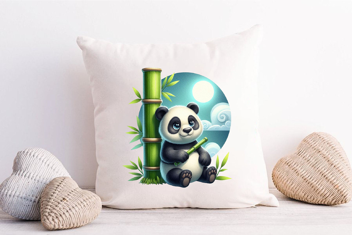 Panda with Bamboo Sublimation PNG, a Graphic by CitraGraphics (Photo 5 of 6)
