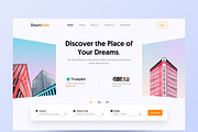 Real Estate Website Header Template, an UI Kit Template by Tanvir Ahammed Tamim (Thumbnail 1 of 4)
