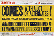CA Mystery Girl, a Sans Serif Font by Cape Arcona Type Foundry (Thumbnail 2 of 6)