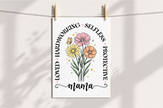 Mama Floral T-shirt Design, Loved, an Illustration by Libby Wishes (Thumbnail 2 of 5)