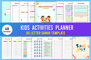 Editable Kids Activities Planner