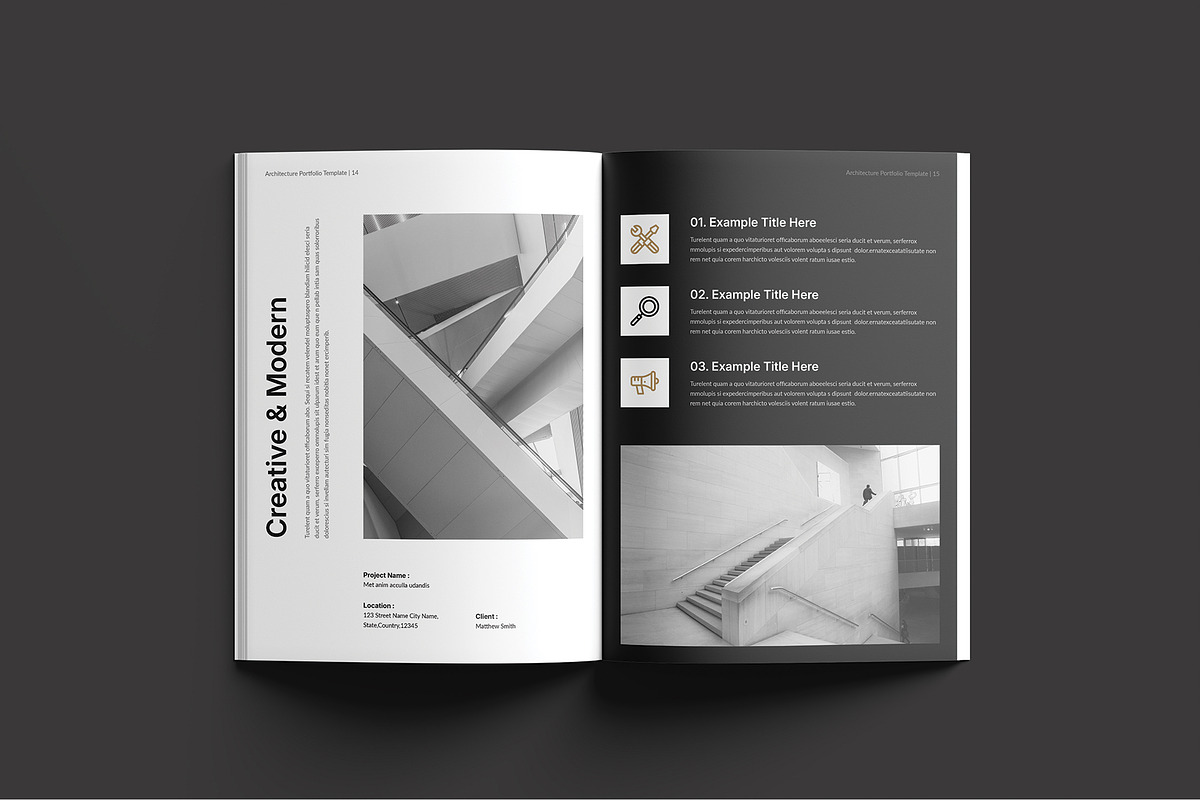 Architecture Portfolio Template, a Brochure Template by Cleffon_Graphic_Studio (Photo 8 of 9)