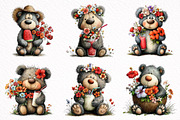 Summer Teddy Bear Clipart, an Illustration by DreamArtGraphic (Thumbnail 8 of 8)