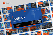 Podcast & Radio Powerpoint Template, a Presentation Template by fluffstudio (Thumbnail 1 of 4)