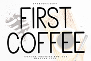 First Coffee, a Sans Serif Font by FreshTypeINK (Thumbnail 1 of 8)