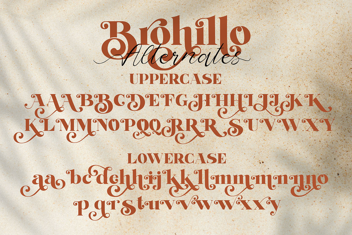 Brohillo Font Duo, a Script Font by alit design (Photo 28 of 30)
