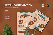 Afternoon Tea - Party Invitation, a Print Template by VUNIRA (Thumbnail 1 of 2)