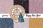 Happy New Year Gold Glitter, a Texture Graphic by GlamArtZhanna (Thumbnail 3 of 3)