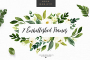 Watercolor White Flower Clip Art, an Illustration by Graphic Box (Thumbnail 6 of 7)