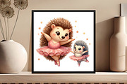Cute Ballet Animals Mother's Day, an Illustration by DreamCafeArt (Thumbnail 5 of 6)