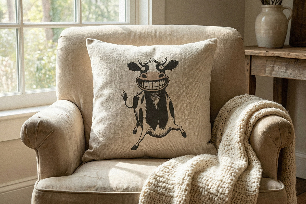 Grinning Cow PNG, Funny Cartoon Cow, an Illustration by SharpMarketplace (Photo 8 of 9)