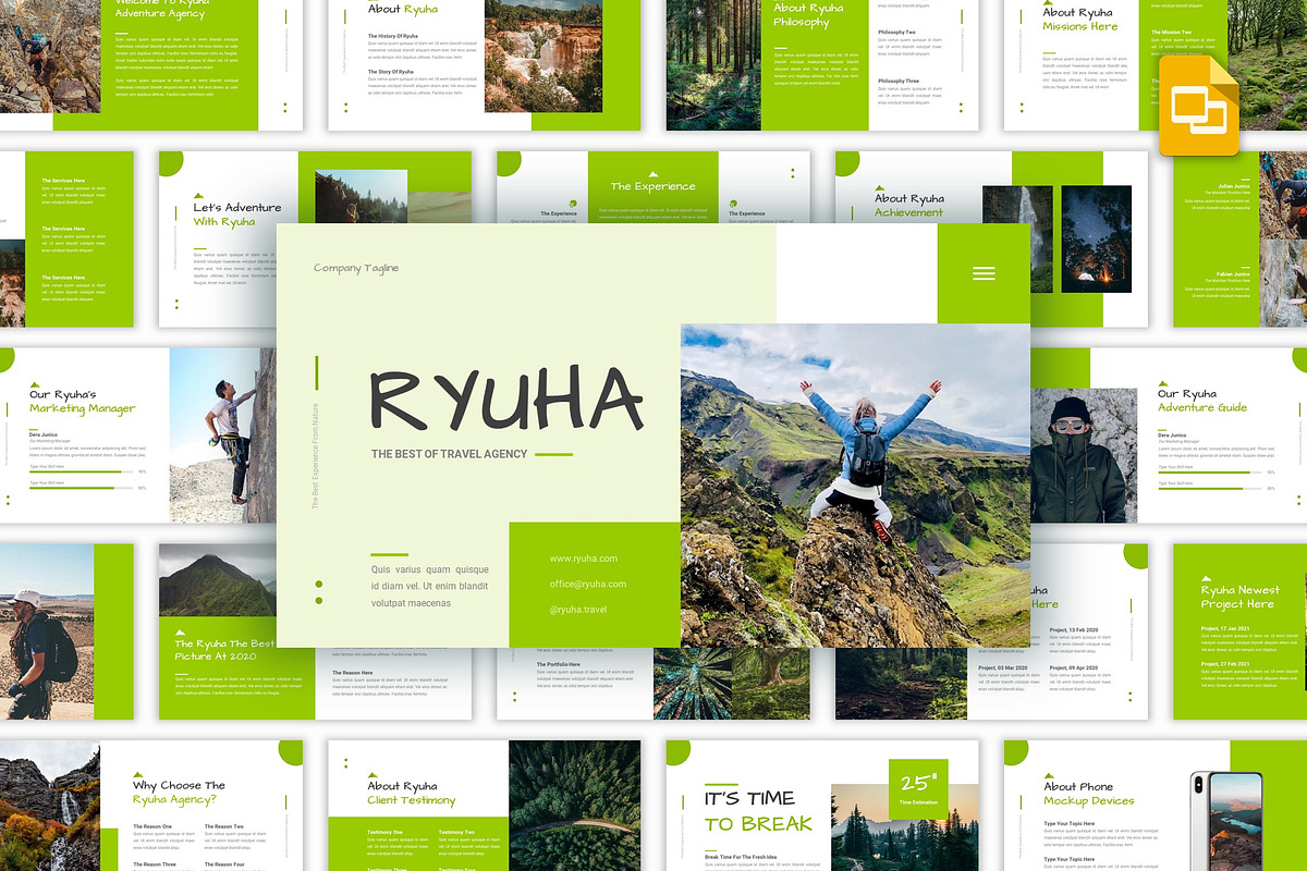 Ryuha Google Slides Template, a Presentation Template by PuriCreative