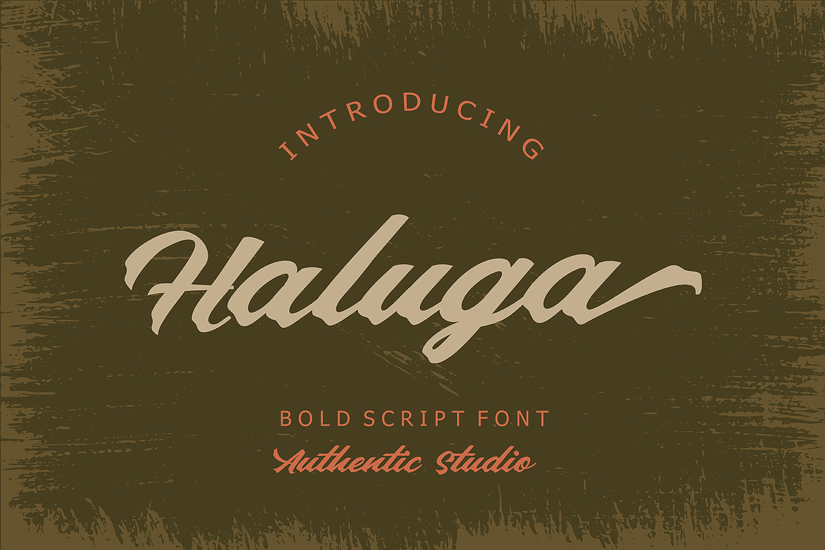 Haluga, a Script Font by Authentic Studio (Photo 1 of 8)