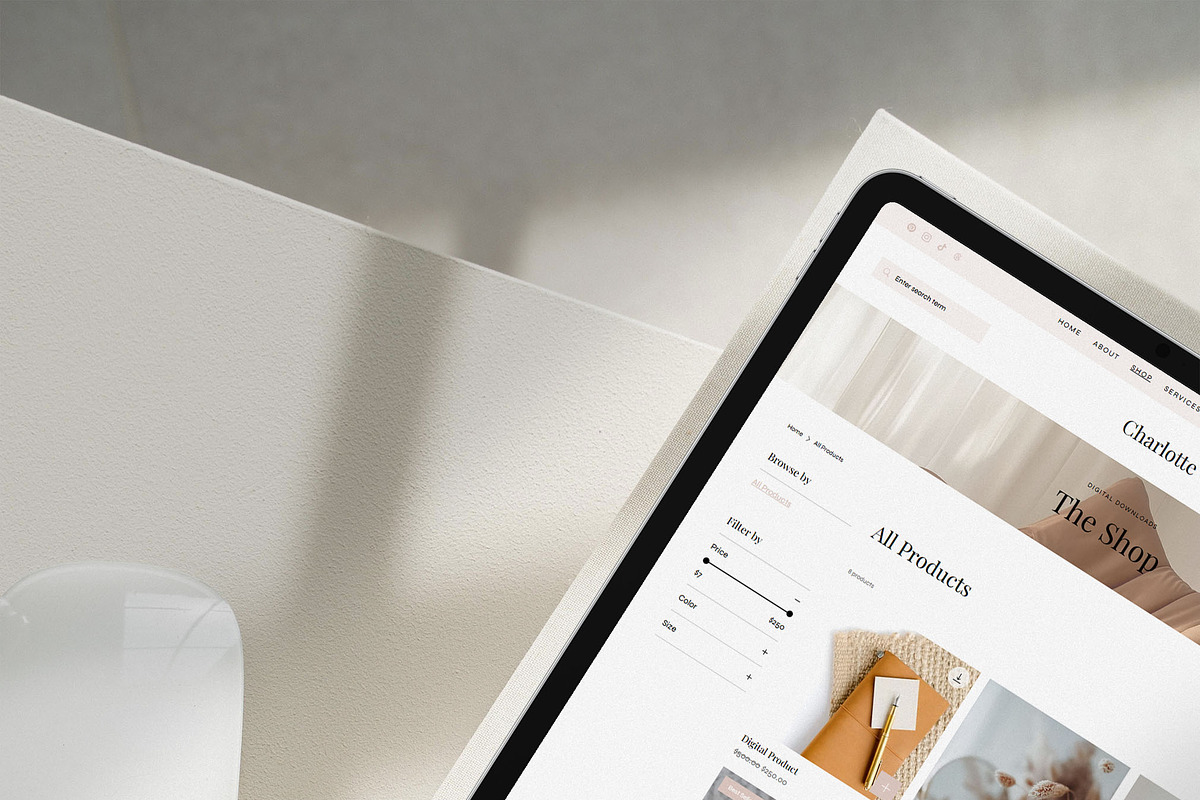 Charlotte Wix Studio Template, a Wix Template by Girl Boss From Home (Photo 7 of 8)