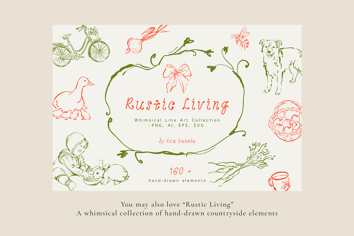 Vintage Literary Line Art collection, a Decorative Illustration by Eva Gentle (Photo 13 of 13)