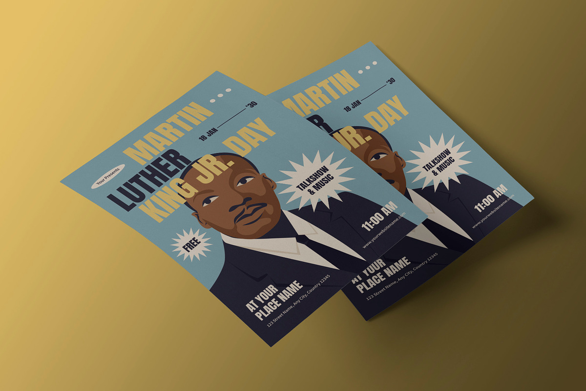 Martin Luther King Jr Day Flyer, a Flyer Template by Neermana (Photo 3 of 4)